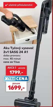 Aku Tyčový vysavač 2v1 SASG 24 A1