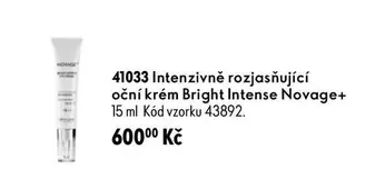 41033 Intenzivně rozjasňující oční krém Bright Intense Novage+