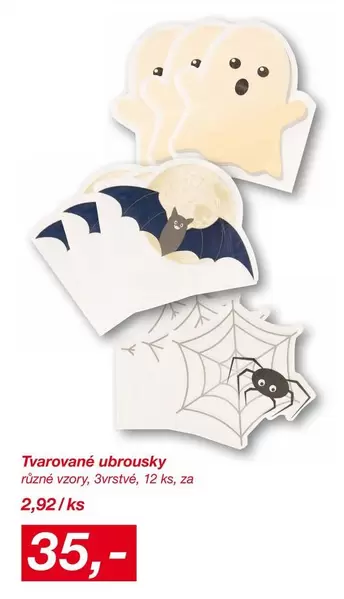Shaped napkins