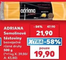 Semolinové těstoviny
