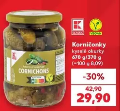 Korničonky kyselé okurky