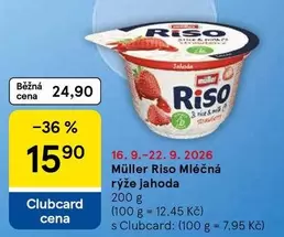 Mléčná rýže jahoda