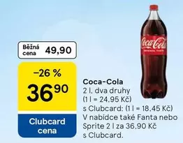 Coca Cola - Coca-Cola 2 l, dva druhy