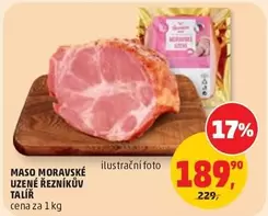 MASO MORAVSKÉ UZENÉ ŘEZNÍKŮV TALÍŘ