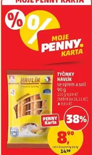 Tyčinky Havlík se sýrem a solí