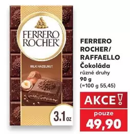 Čokoláda různé druhy