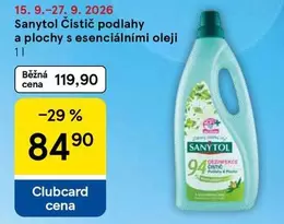 Čistič podlahy a plochy s esenciálními oleji