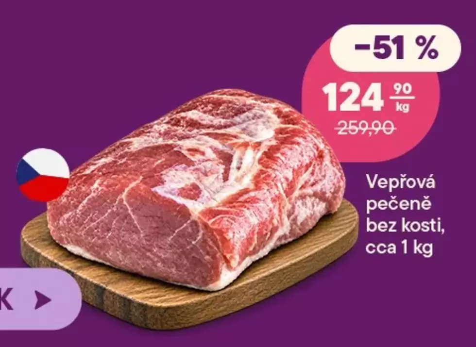 Vepřová pečeně bez kosti