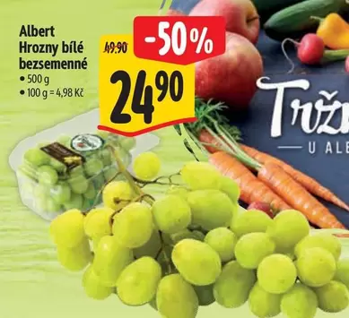 Hrozny bílé bezsemenné