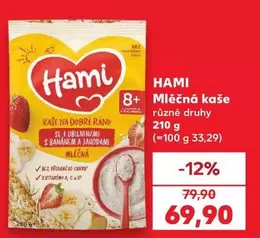 Mléčná kaše různé druhy