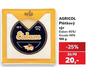 Plátkový sýr Eidam 45%/ Gouda 48%