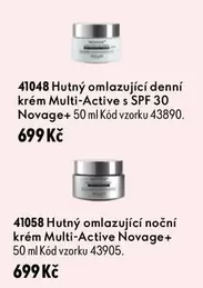 41048 Hutný omlazující denní krém Multi-Active s SPF 30 Novage+ 50 ml Kód vzorku 43890