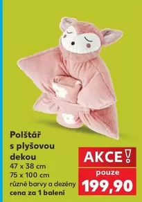 Polštář s plyšovou dekou
