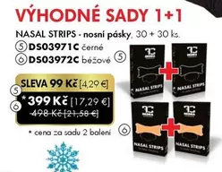 NASAL STRIPS - nosní pásky, DS03971C černé, DS03972C béžové