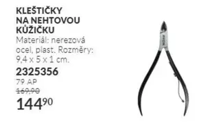 KLEŠTIČKY NA NEHTOVOU KŮŽIČKU 2325356
