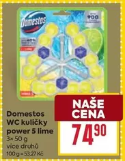 WC kuličky power 5 lime