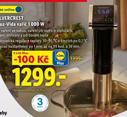 Plus - Sous-Vide vařič 1000 W