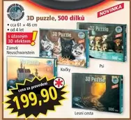 3D Puzzle, 500 dílků