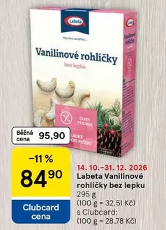 Vanilinové rohlíčky bez lepku
