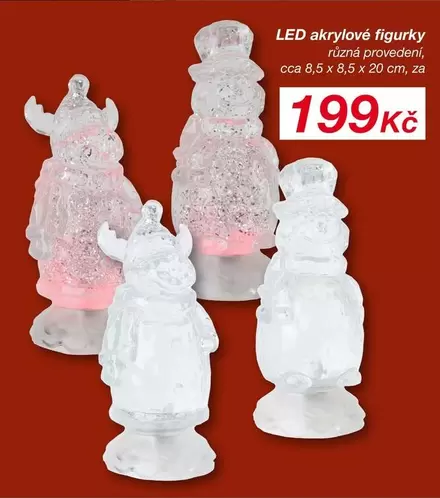 LED akrylové figurky