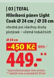 Hliníková pánev Light Cook Ø 24 cm / Ø 28 cm