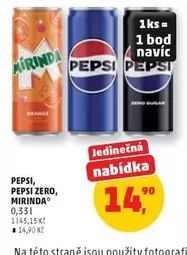 PEPSI, PEPSI ZERO, MIRINDA
