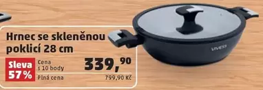 Hrnec se skleněnou poklicí 28 cm