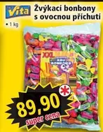 Super - Žvýkací bonbony s ovocnou příchutí