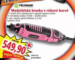 Super - Modelářská bruska v růžové barvě