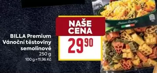 Vánoční těstoviny semolinové