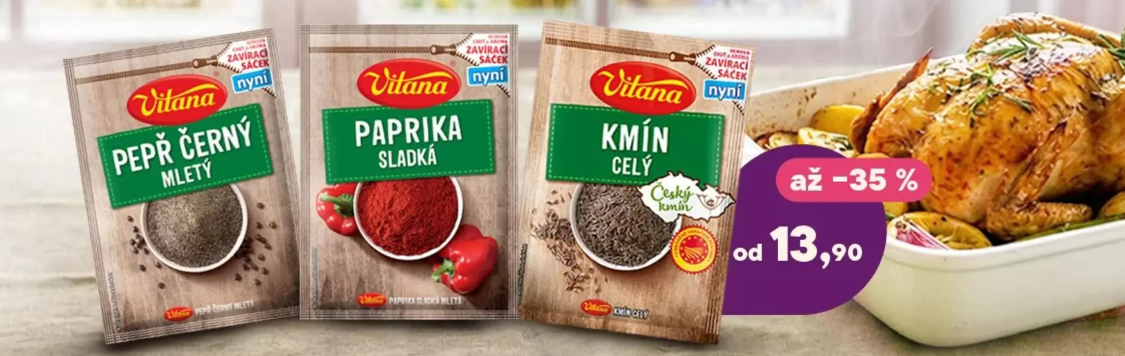 PEPŘ ČERNÝ MLETÝ, PAPRIKA SLADKÁ, KMÍN CELÝ