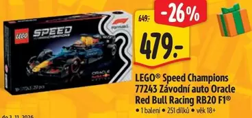Red - Speed Champions 77243 Závodní auto Oracle Bull Racing RB20 F1®