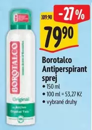 Antiperspirant sprej
