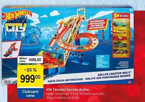 Hot Wheels - Roller Coaster Rally Pista Épica Motorizada