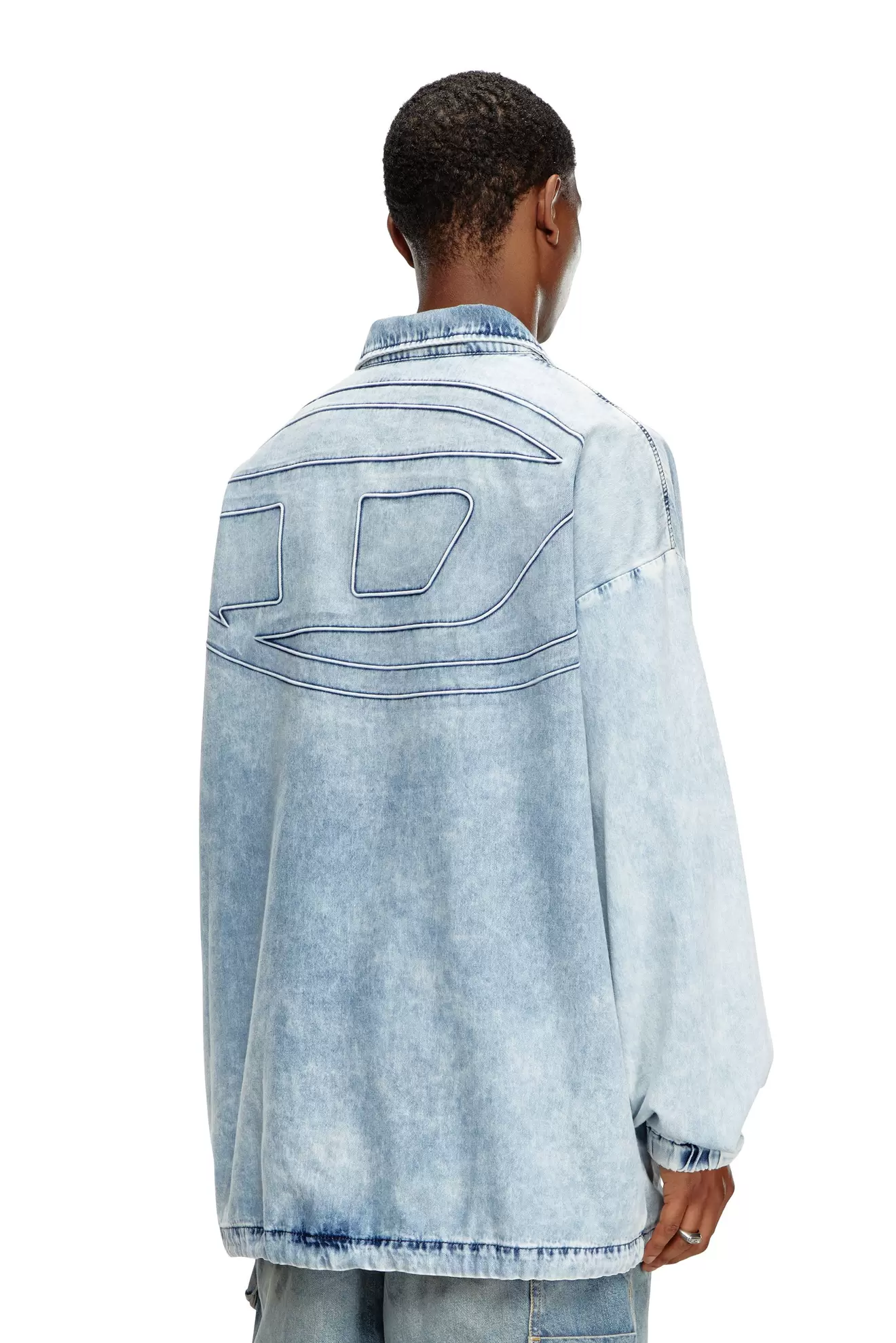 Denim jacket with Oval D