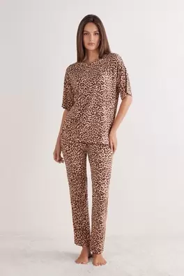 Dlouhé Pyžamo s Krátkým Rukávem z Fresh Bamboo Pre...