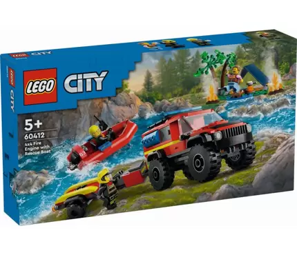 60412 Lego City – Hasičské auto 4x4 a záchranný člun