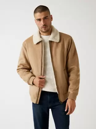Faux-shearling jacket