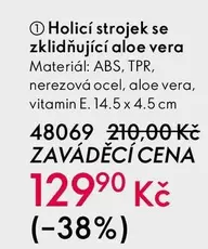 Holicí strojek se zklidňující aloe vera