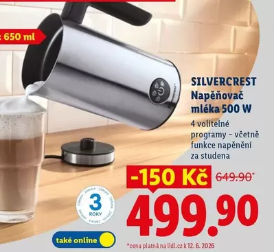 Napěňovač mléka 500 W