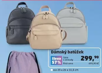 Dámský batůžek