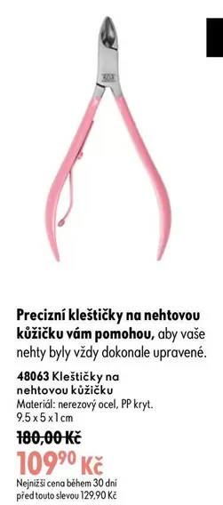 48063 Kleštičky na nehtovou kůžičku