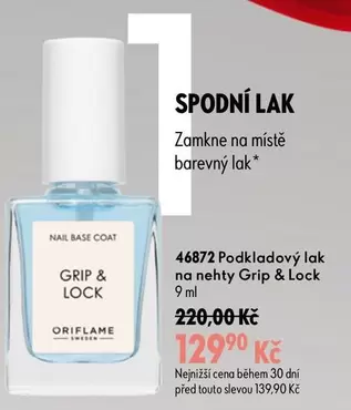 Podkladový lak na nechty Grip & Lock 46872