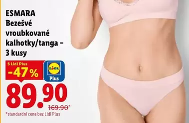 Plus - Bezešvé vroubkované kalhotky/tanga