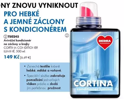 Avivážní kondicionér na záclony a krajky CORTINA IA COI IDITIOIER LUMII IE