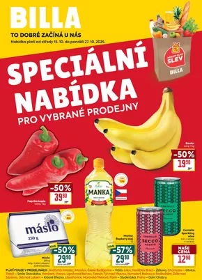 Billa katalog v Podbořany | Billa Speciální nabídka: vybrané prodejny | 2025-10-15T00:00:00.000Z - 2025-10-29T00:00:00.000Z