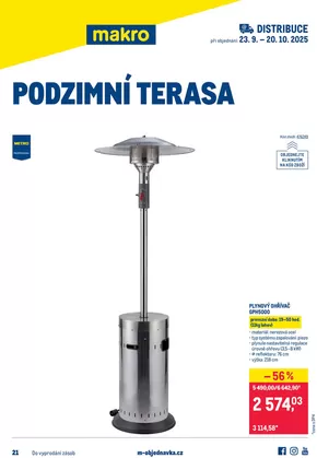 Makro katalog | Podzimní terasa distribuce | 2025-09-23T00:00:00.000Z - 2025-10-20T00:00:00.000Z