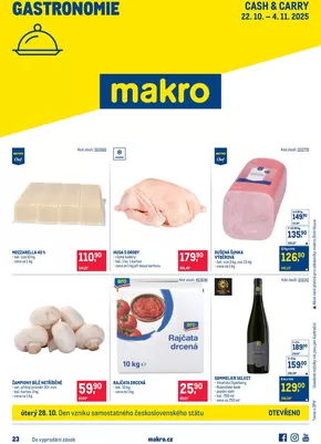 Makro katalog v České Budějovice | Gastronomie | 2025-10-22T00:00:00.000Z - 2025-11-04T00:00:00.000Z