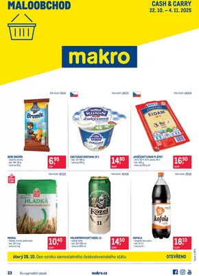 Makro katalog v České Budějovice | Maloobchod | 2025-10-22T00:00:00.000Z - 2025-11-04T00:00:00.000Z
