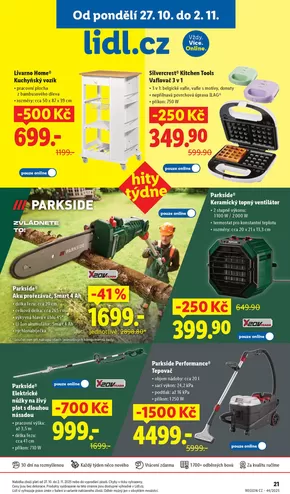Lidl katalog v Ostrava | Hity týdne se slevou až - 1500 Kč | 2025-10-23T00:00:00.000Z - 2025-11-02T00:00:00.000Z